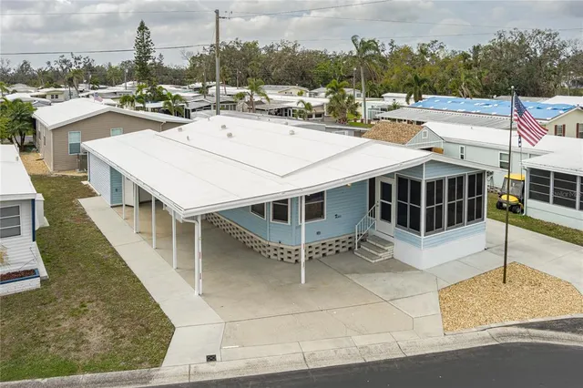 a view of a house with sitting area
