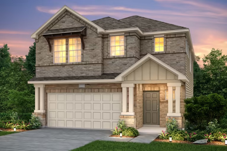 Pulte Homes, Alexander elevation K, rendering
