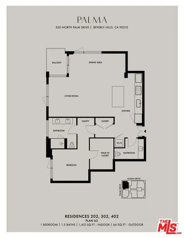 $11,900 | 350 North Palm Drive, Unit 202, Beverly Hills, CA 90210