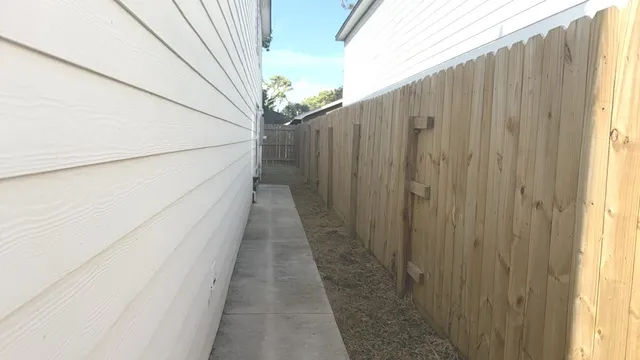 a view of a wooden door