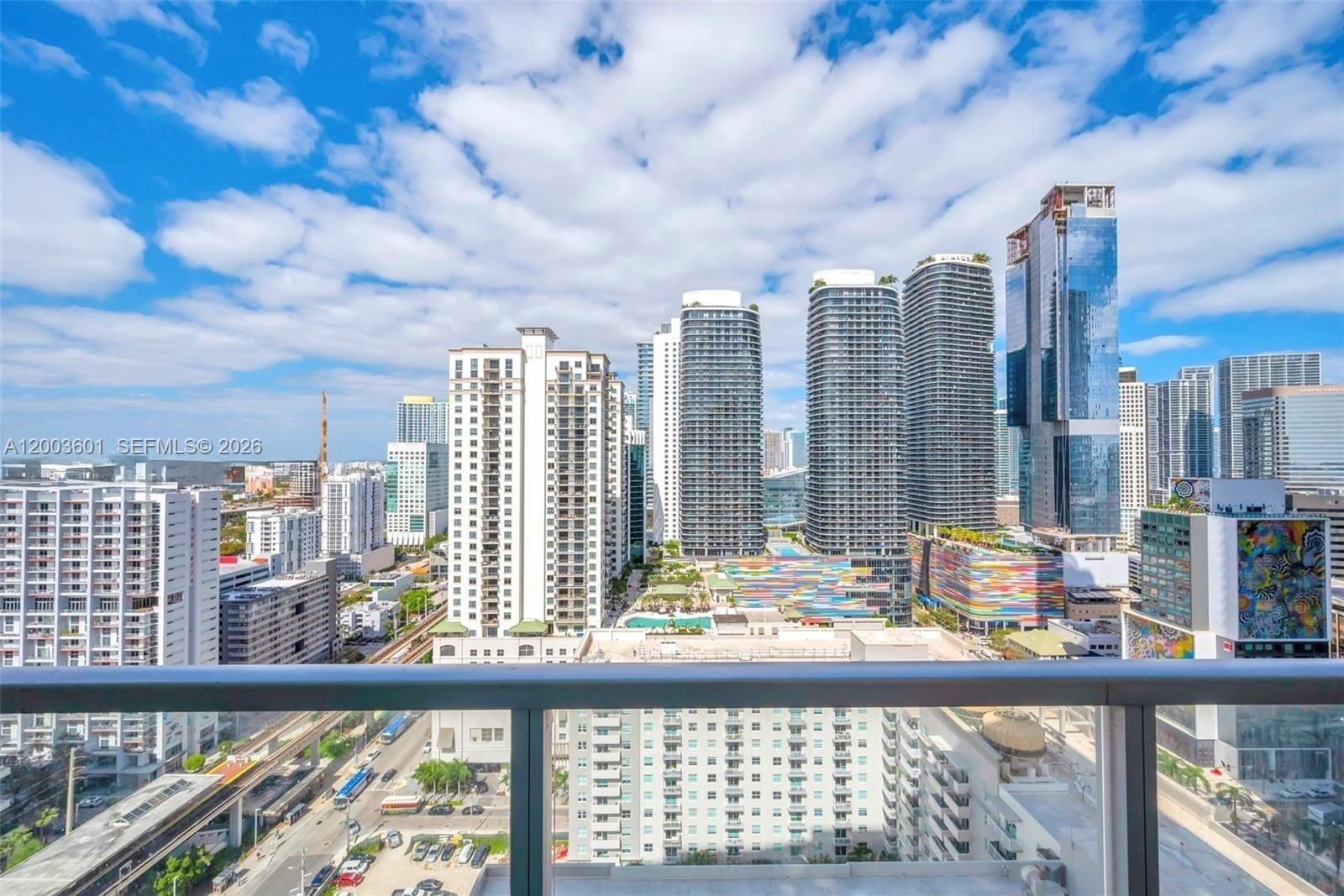 1111 Southwest 1st Avenue, Unit 2223N Miami, FL 33130 - Photo 32 of 39 a view of a city from a balcony