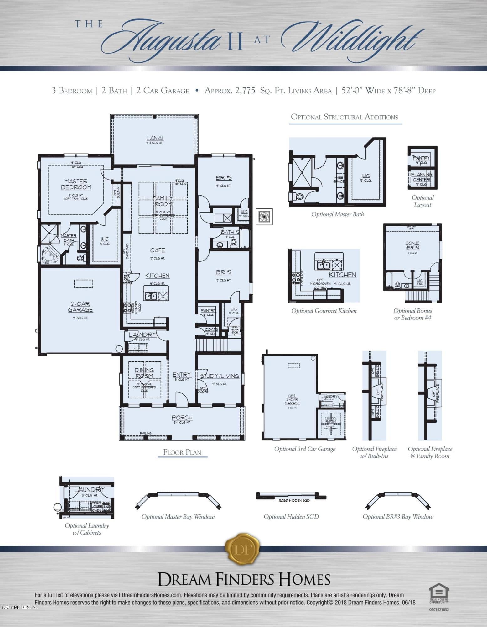 250 Ponder Circle Yulee, FL 32097 - Photo 11 of 11 Augusta II Floor Plan