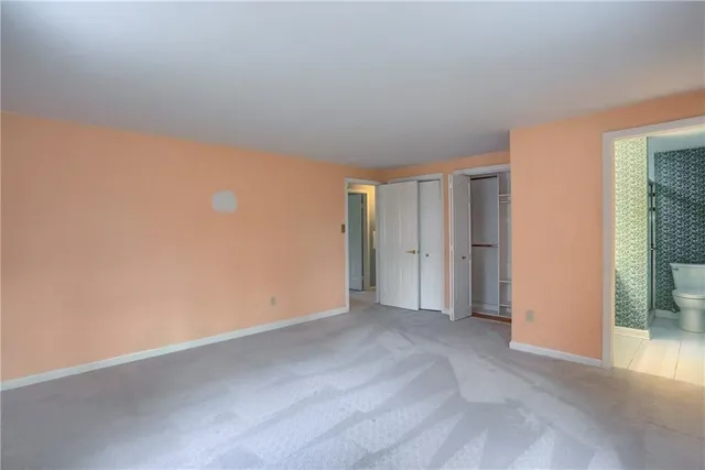 a view of an empty room