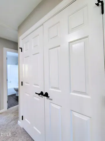 a view of a closet area