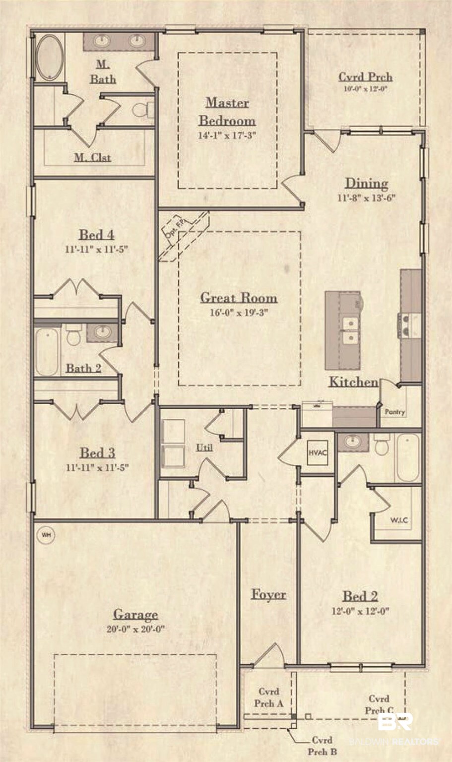 16540 Prado Loop Loxley, AL 36551 - Photo 19 of 21 Floor Plan