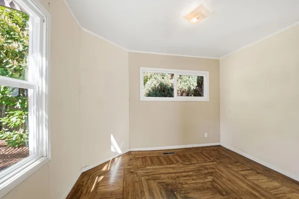 a view of a room with window