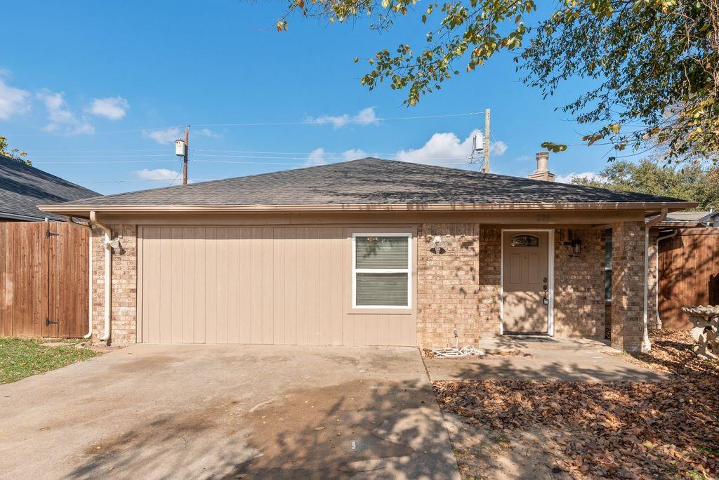 a view of a house with a patio