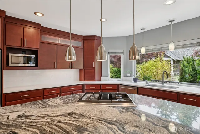 a swimming pool with window