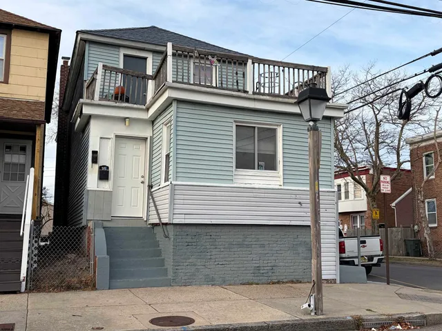 a front view of a house with entryway
