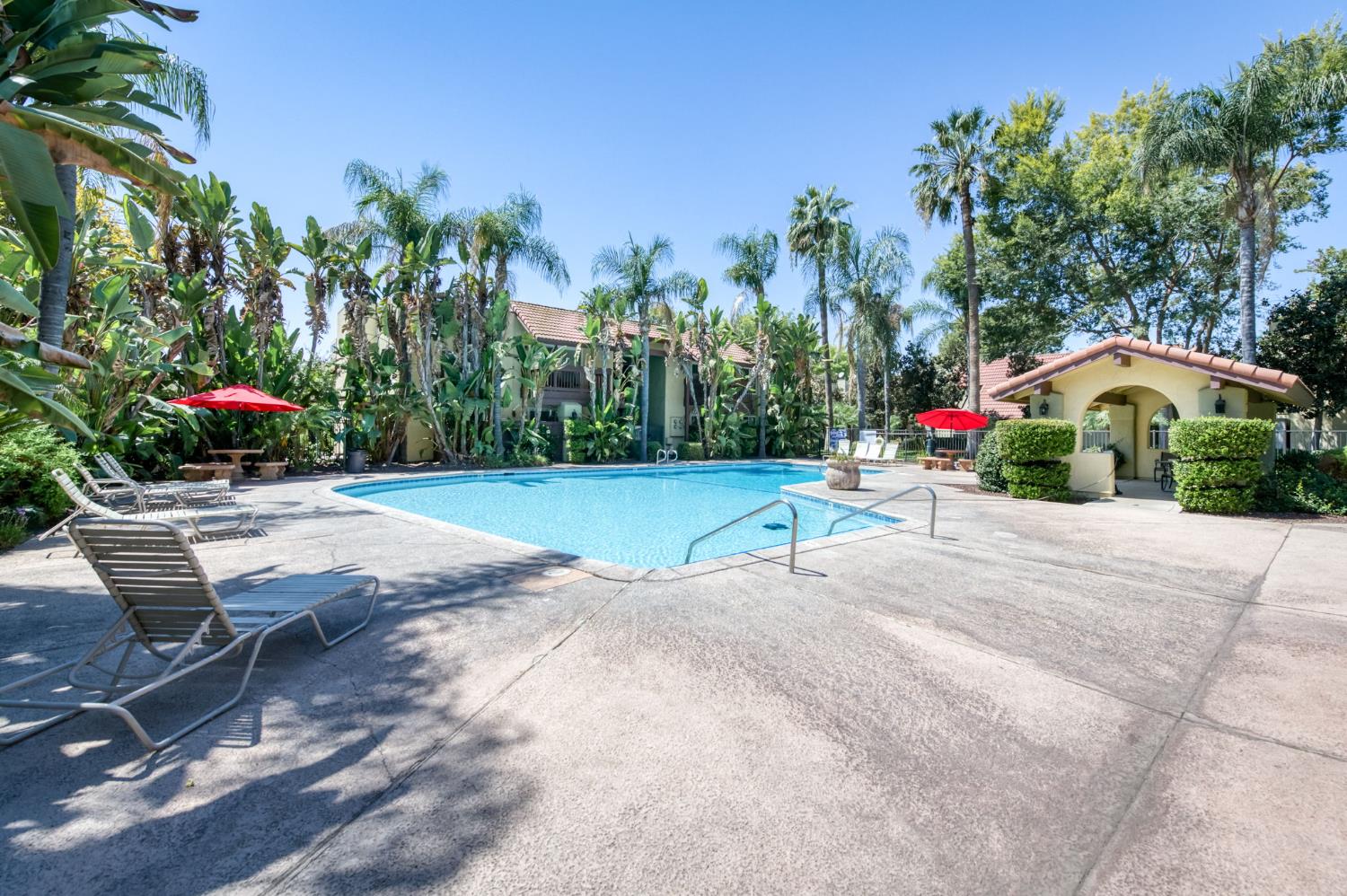 2909 Huntington Boulevard, Unit 145 Fresno, CA 93721 - Photo 23 of 33 a view of a backyard with a patio
