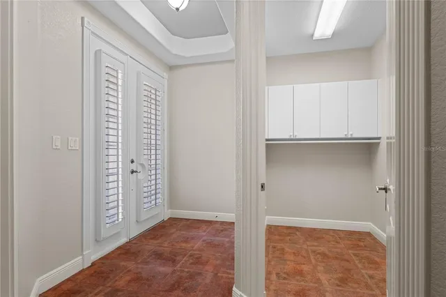 a view of kitchen with wooden floor