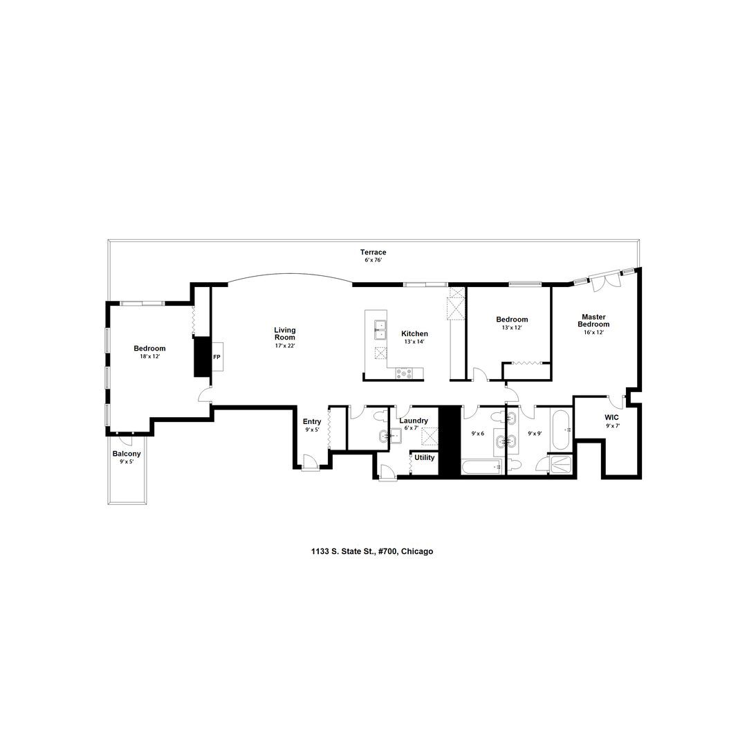 1133 South State Street, Unit 700 Chicago, IL 60605 - Photo 36 of 43