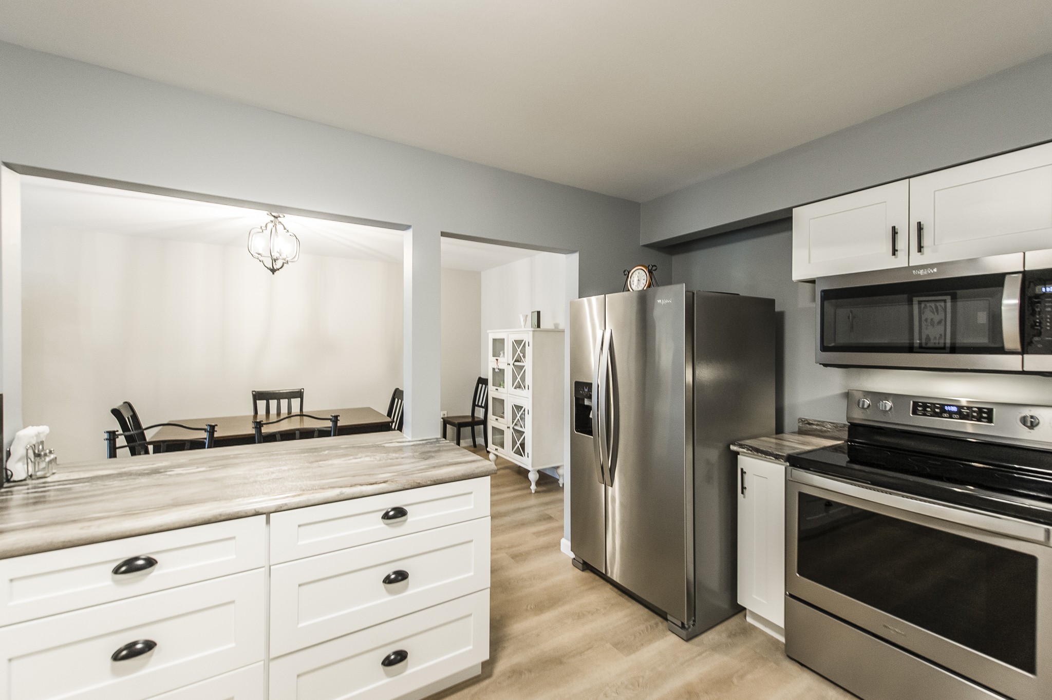 200 Sanders Ferry Road, Unit 2103 Hendersonville, TN 37075 - Photo 32 of 53 a kitchen with stainless steel appliances a refrigerator stove and microwave