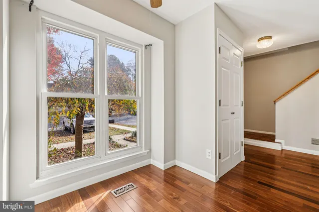 a view of a window in a room