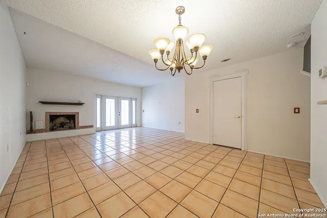 a view of a livingroom with a fireplace