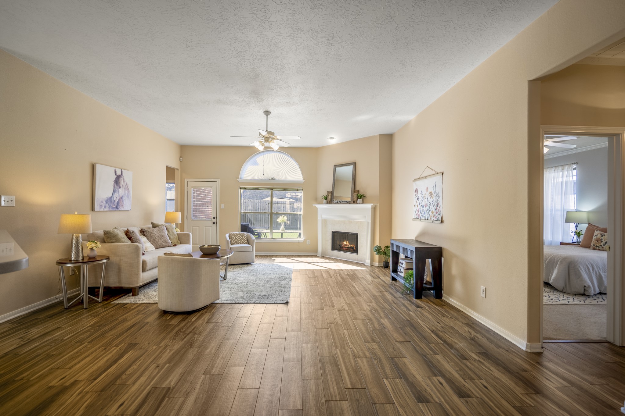 21107 Coldde Meadow Lane Spring, TX 77379 - Photo 22 of 50 a view of a dining room with furniture window and wooden floor