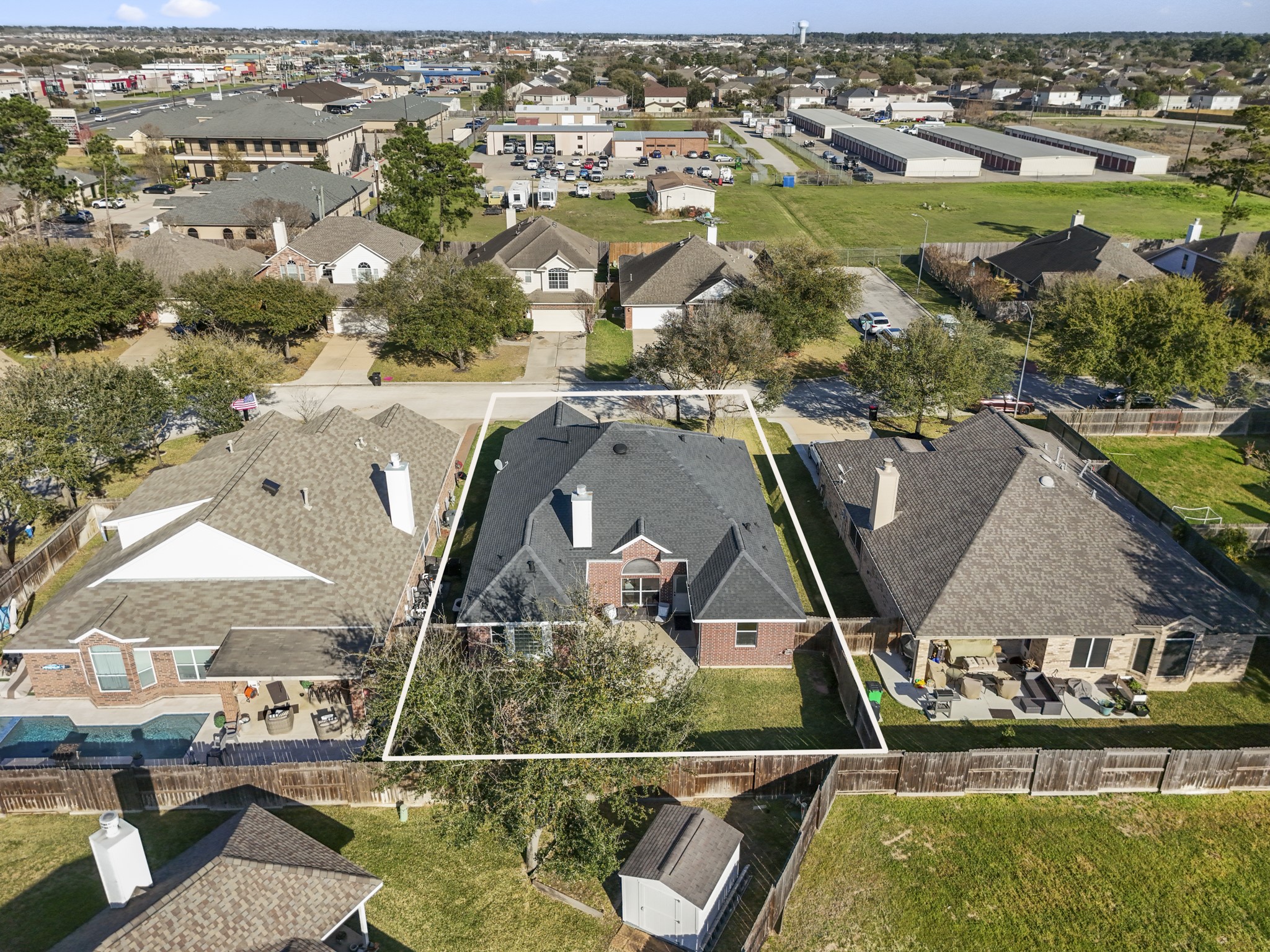 21107 Coldde Meadow Lane Spring, TX 77379 - Photo 37 of 50 an aerial view of residential houses with outdoor space