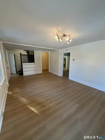 a view of a livingroom with a fireplace