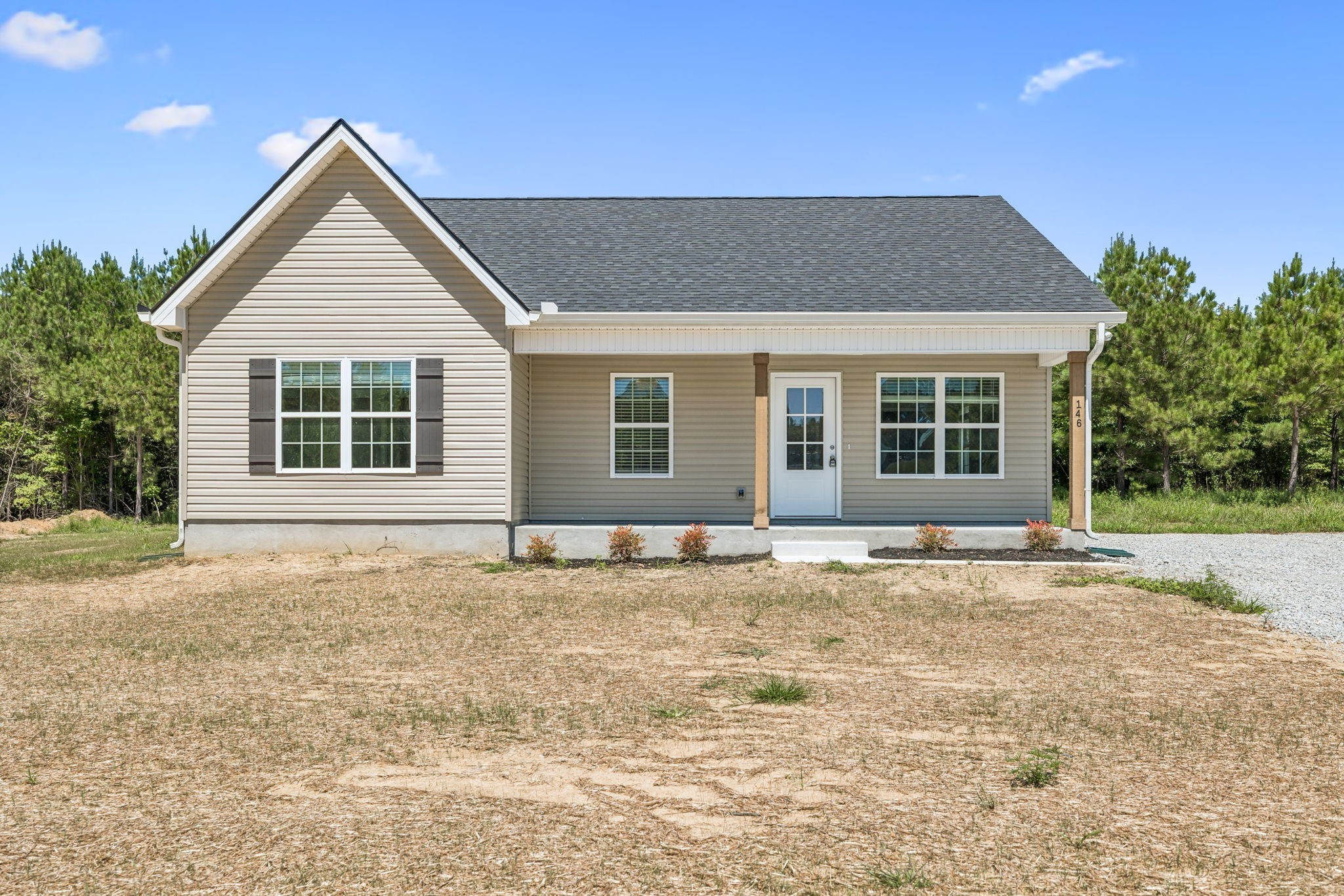 a house with yard space