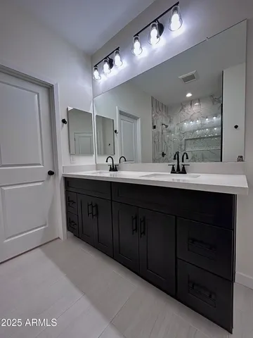 a close view of closet