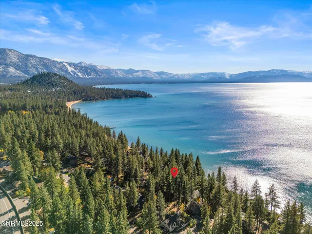 a view of lake with mountain