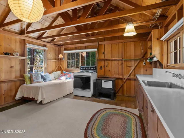 a view of street and trees