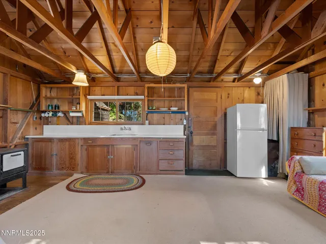 a bed room with a bed and a couch