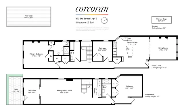 $3,495,000 | 392 3rd Street, Unit 2 | Park Slope