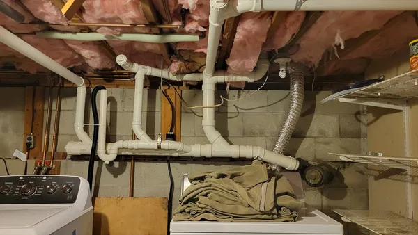 a view of storage and utility room