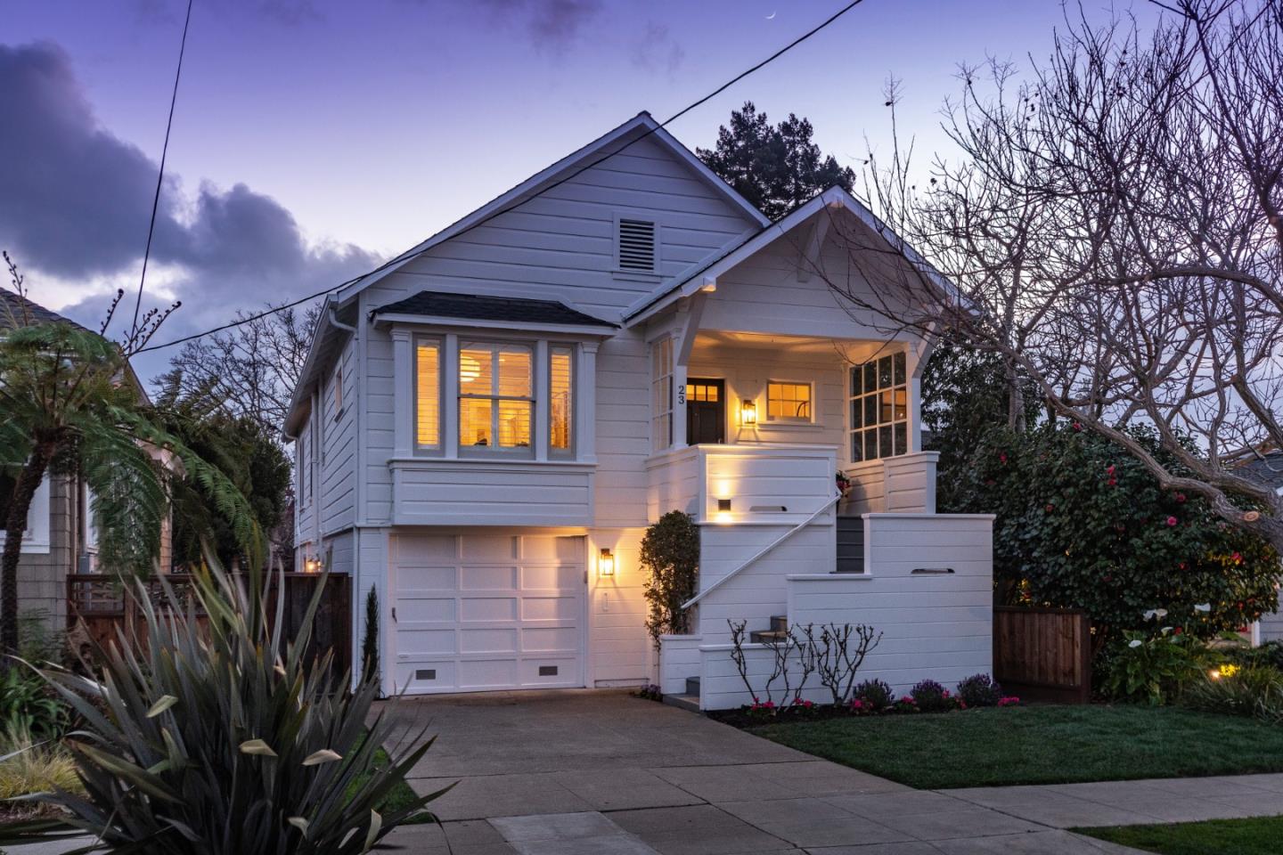 23 Dwight Road Burlingame, CA 94010 - Photo 3 of 29 a front view of a house with a yard