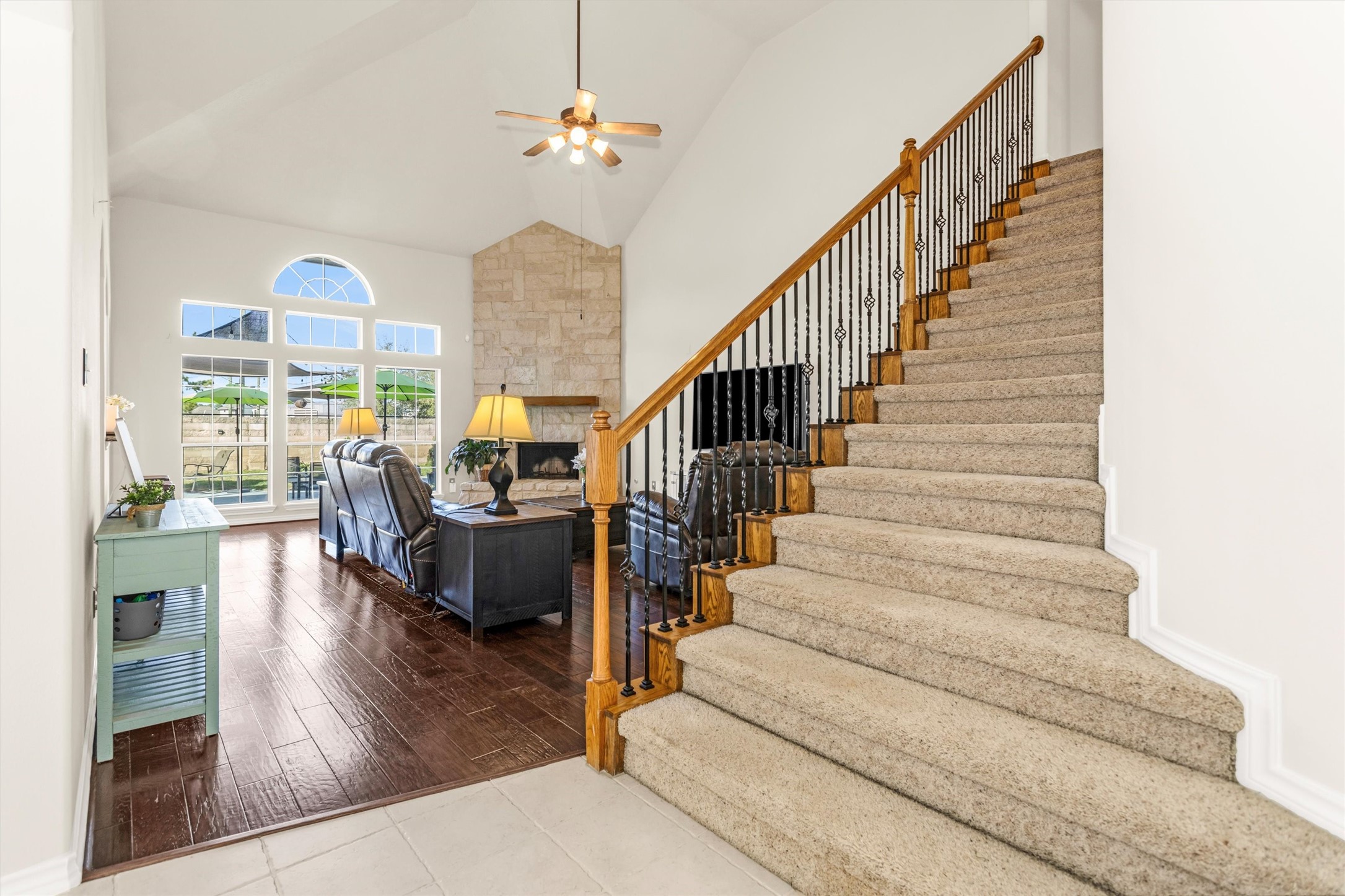 3211 Burton Ridge Drive Spring, TX 77386 - Photo 12 of 49 a view of entryway and hall with wooden floor