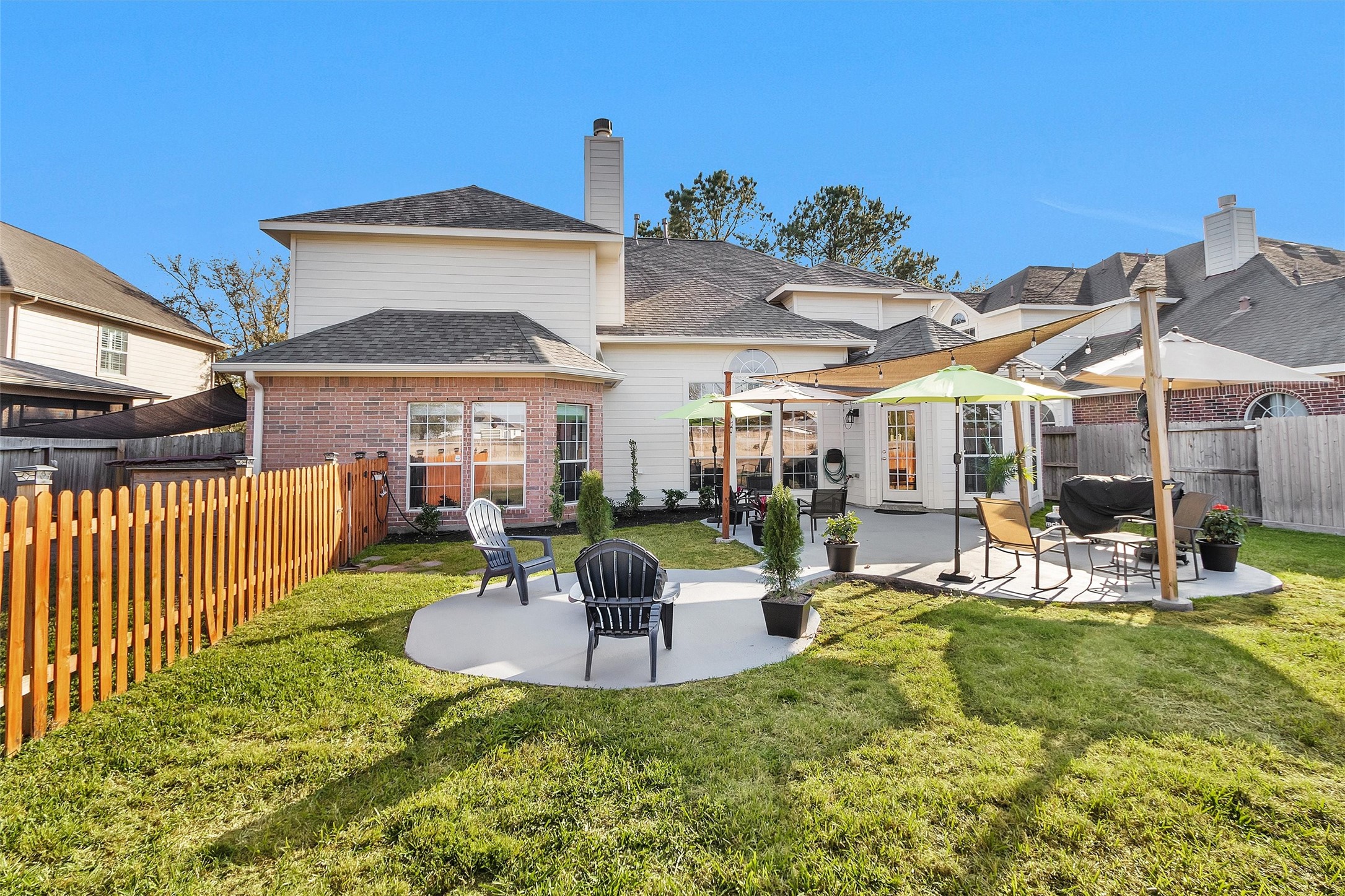 3211 Burton Ridge Drive Spring, TX 77386 - Photo 47 of 49 a view of a house with a porch and furniture