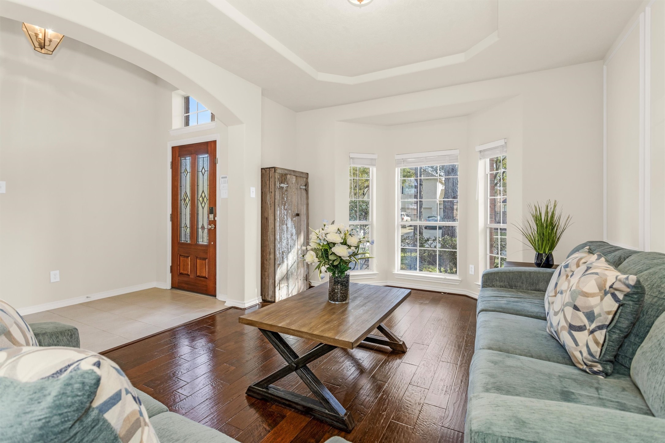 3211 Burton Ridge Drive Spring, TX 77386 - Photo 6 of 49 a living room with furniture windows and wooden floor