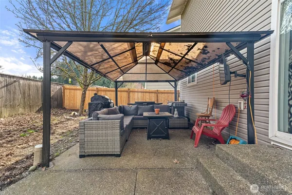 a view of outdoor seating