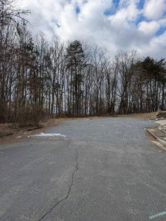 a view of road with trees