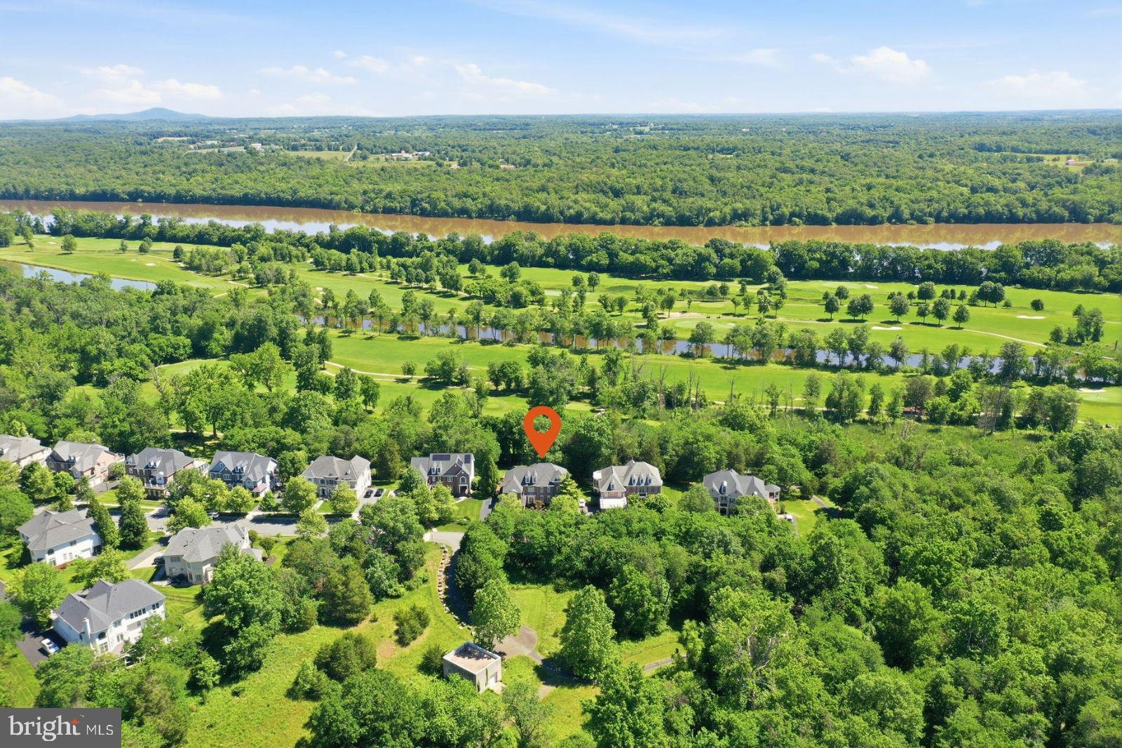 18856 Ridgeback Court Leesburg, VA 20176 - Photo 2 of 29 Aerial view backing to trees and golf course