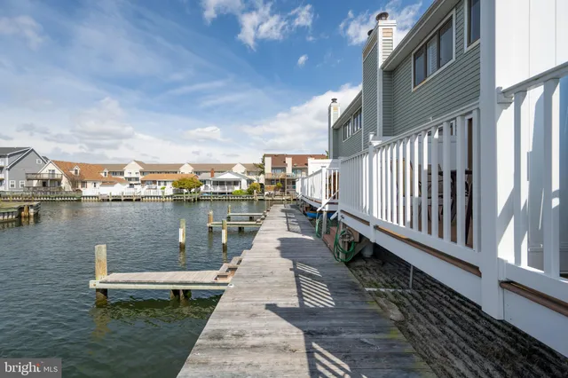 a view of a lake with city