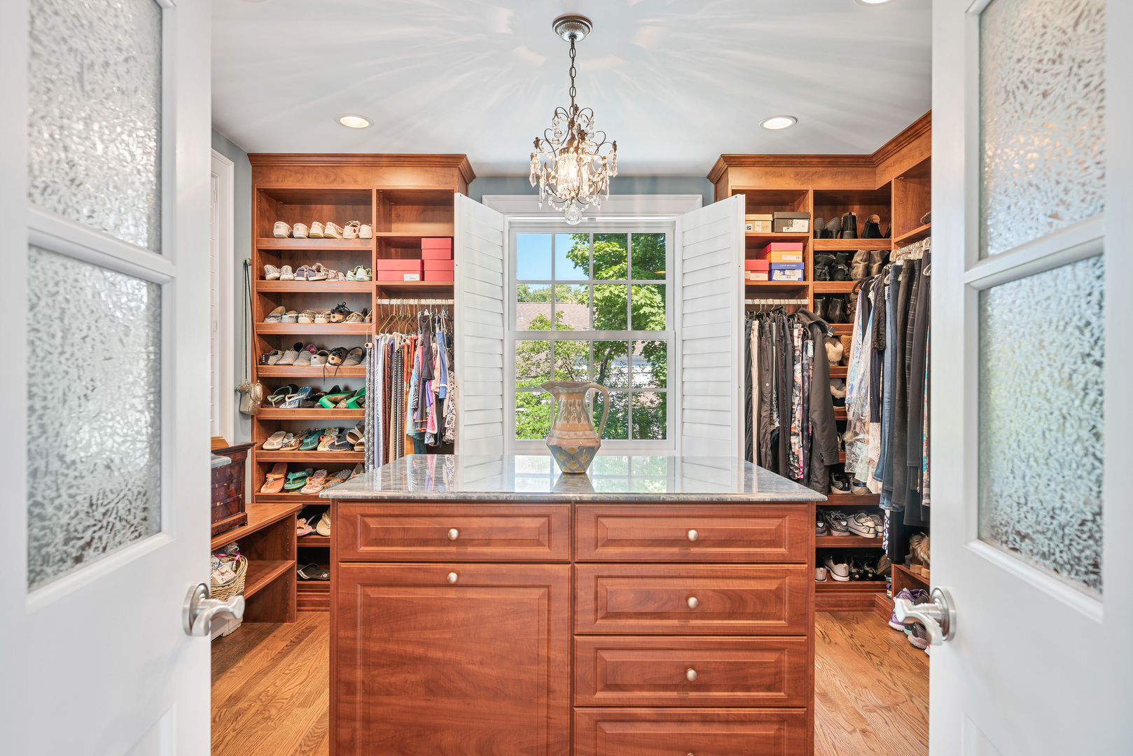 611 County Line Road Highland Park, IL 60035 - Photo 30 of 49 a view of walk in closet with plants and large windows