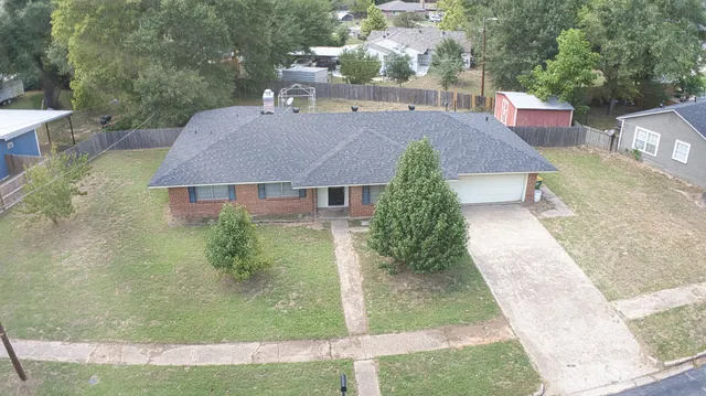 a aerial view of a house