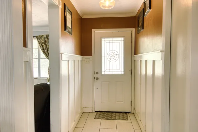 a view of front door