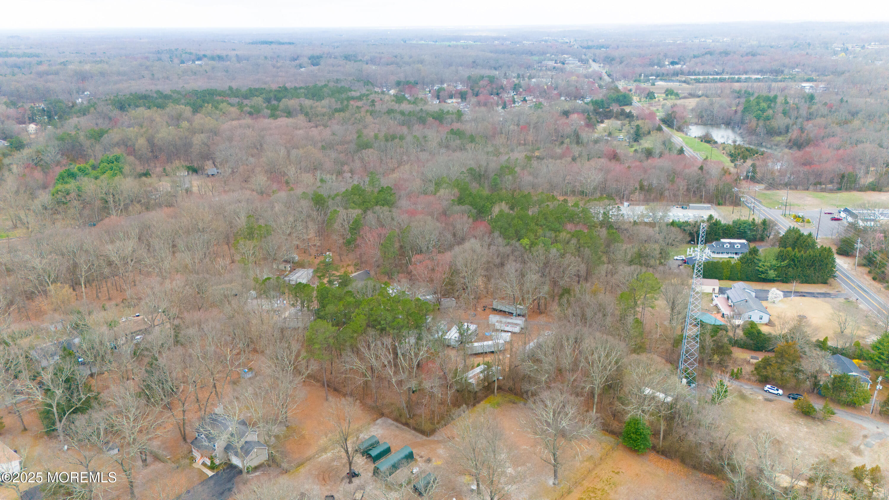 791 Monmouth Road Cream Ridge, NJ 08514 - Photo 4 of 12 an aerial view of mountain with trees around