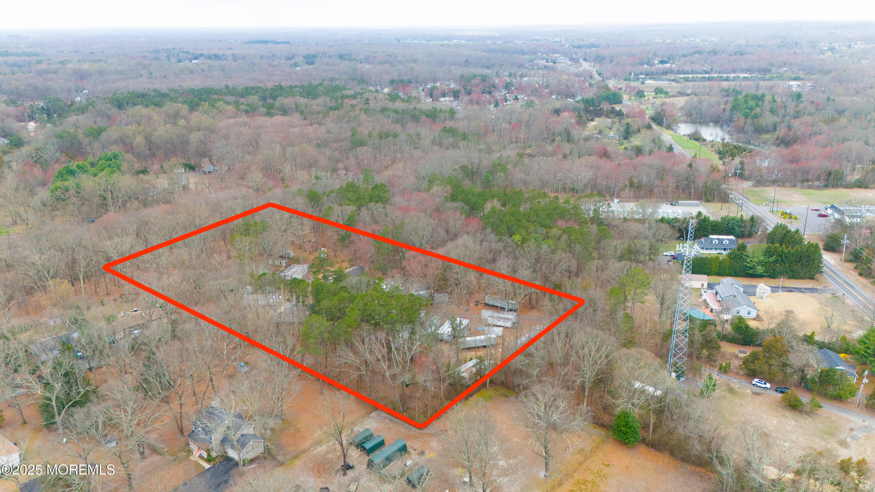 791 Monmouth Road Cream Ridge, NJ 08514 - Photo 5 of 12 an aerial view of a houses with a yard