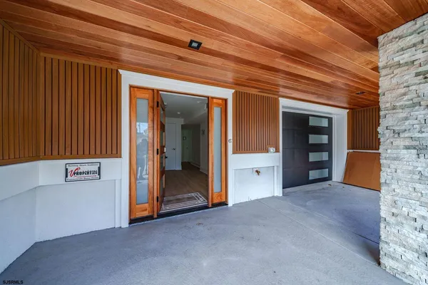 an empty room with closet