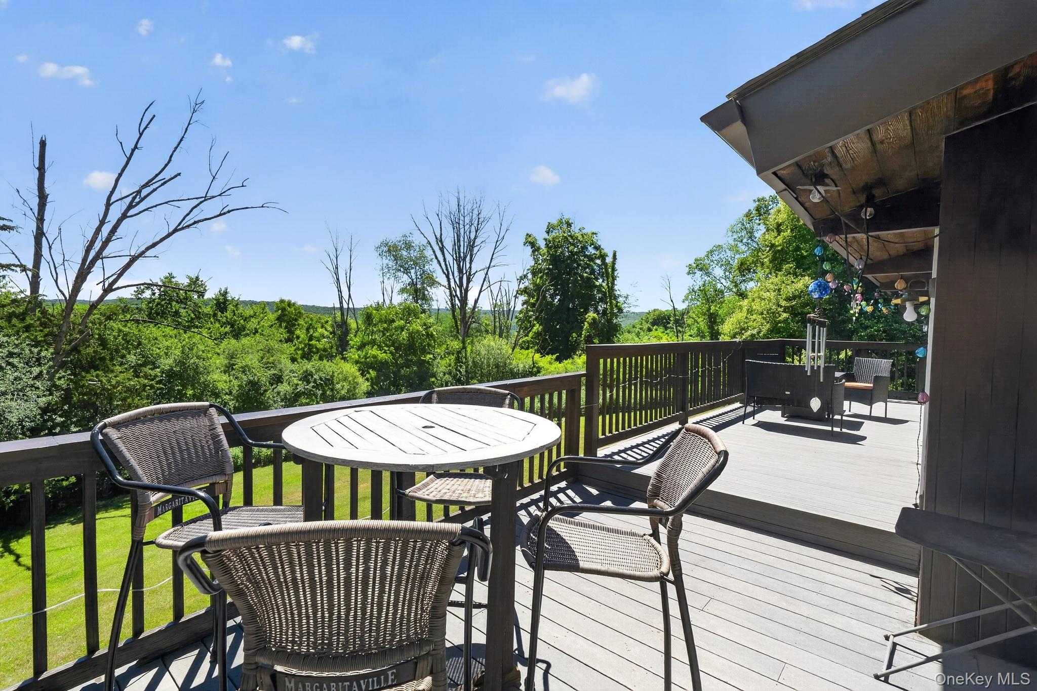 424 Laroe Road Chester, NY 10918 - Photo 18 of 43 Spacious outdoor deck featuring dark wood-finish flooring and matching railings