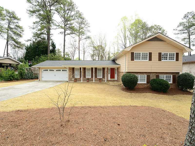 4941 Vermack Road Dunwoody, GA 30338 - Photo 1 of 1 Exterior Front. Completey Renovated on Fantastic Level/Fenced Lot!