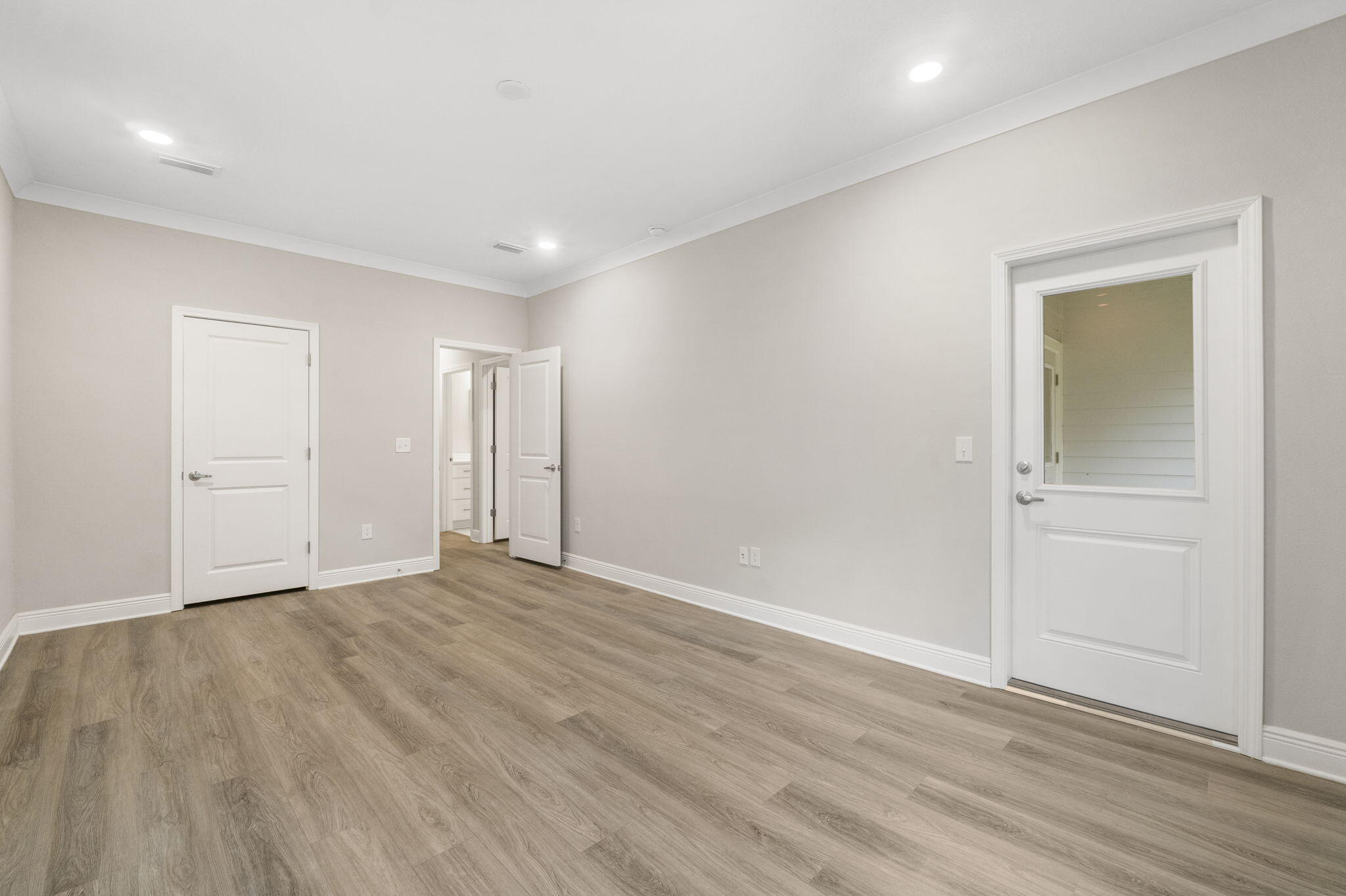 54 Kara Lake Drive Santa Rosa Beach, FL 32459 - Photo 6 of 41 a view of an empty room with wooden floor