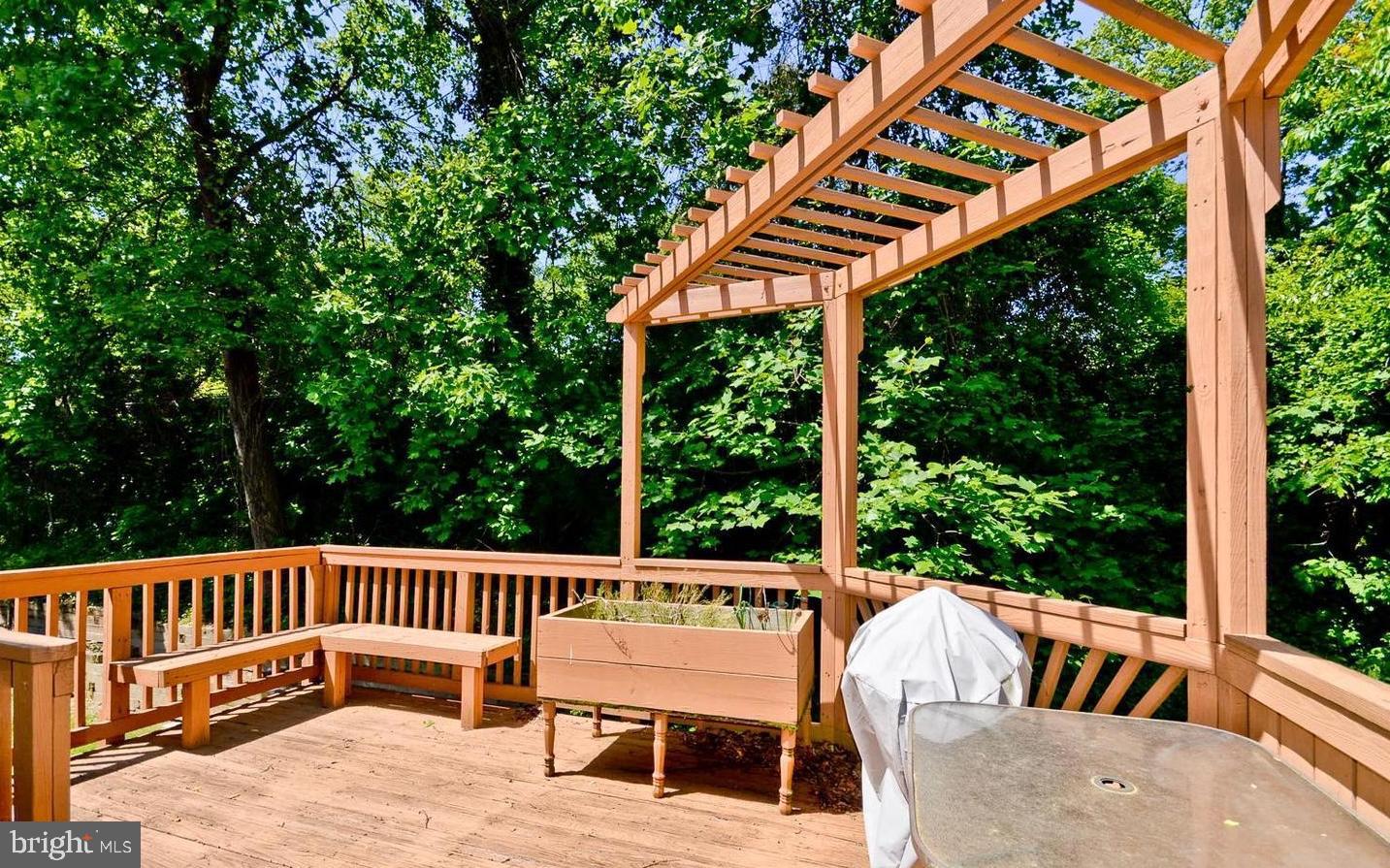 15781 Haynes Road Laurel, MD 20707 - Photo 31 of 34 Serene deck embraced by lush greenery.