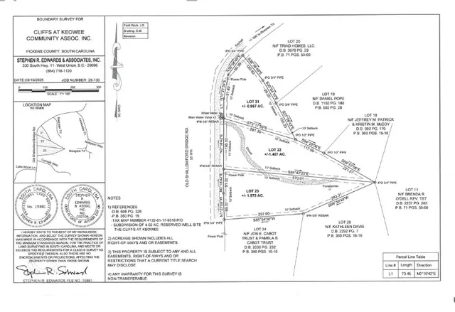 $69,000 | Lot 22 Old Shallowford Bridge Road, Sunset, SC 29685