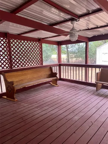 a view of a roof deck