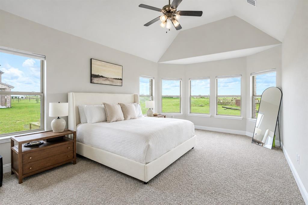 25 Morrison Road Howe, TX 75459 - Photo 10 of 27 Light gray walls complement the vaulted ceiling and neutral carpeting